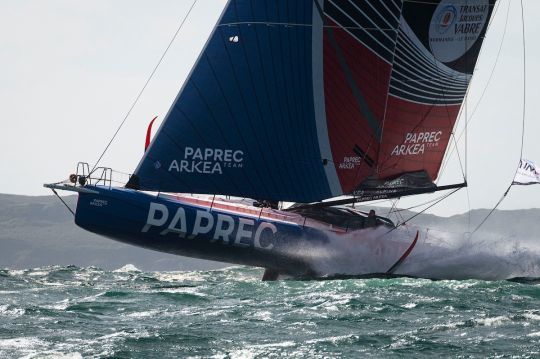 L'IMOCA Paprec Arkea a survolé les débats, son meilleur run est de 29,3 noeuds sur 2,40 min © V Curutchet / Alea / Défi Azimut- Lorient Agglomération