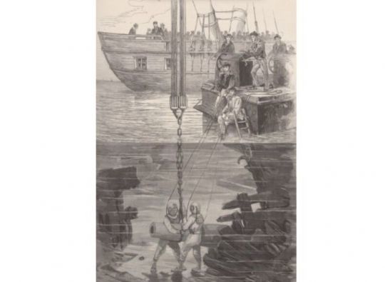 Renflouage du Magenta © BNF Gallica