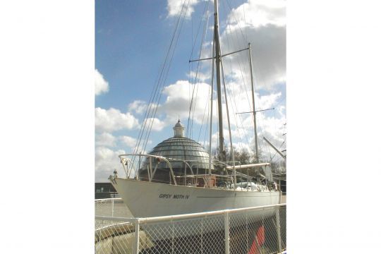 Exposition de Gipsy Moth IV a Greenwich