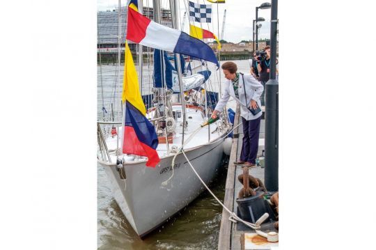 La princesse Royale Anne au lancement du nouveau Gipsy Moth IV