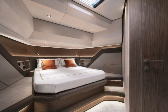 La cabine propriétaire à l'avant du bateau © Leonardo Andreoni - Guerrieri Visual