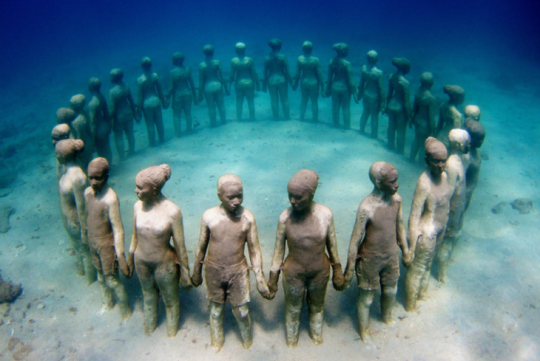 Grenada Underwater Scuplpture Park © Onebigphoto