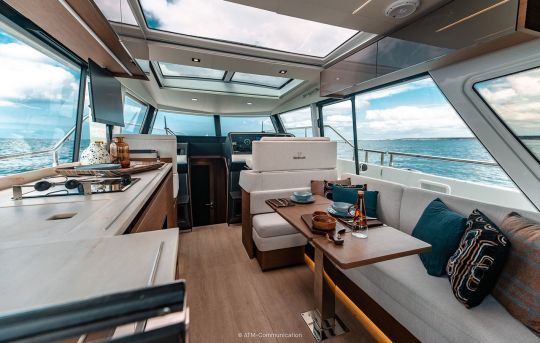 Same idea in the cabin but with modern features