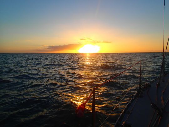 Cap sur le soleil couchant
