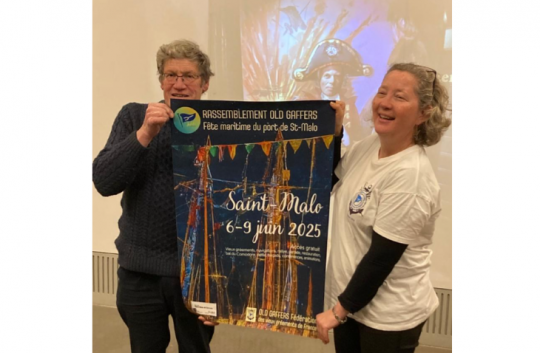 Mike Beckett, président de l'OGA du Royaume-Uni, et Anne Metel, présidente de l'OGA France