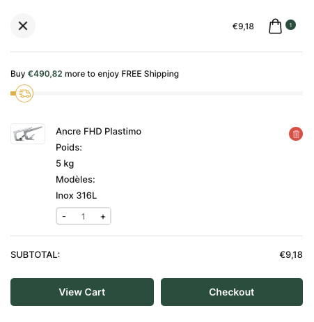 Le site incite même les acheteurs à atteindre 500 euros de commande pour bénéficier de la livraison gratuite