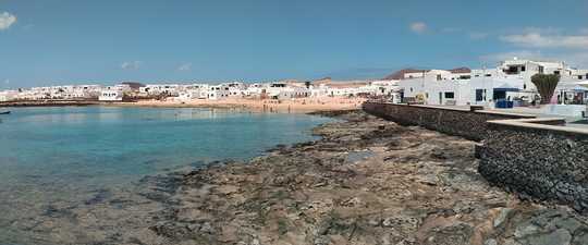 Le village de la Caleta del Sebo, île de La Graciosa