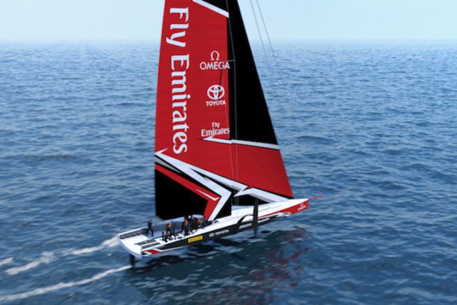 L'AC75, il monoscafo volante della 36a America's Cup