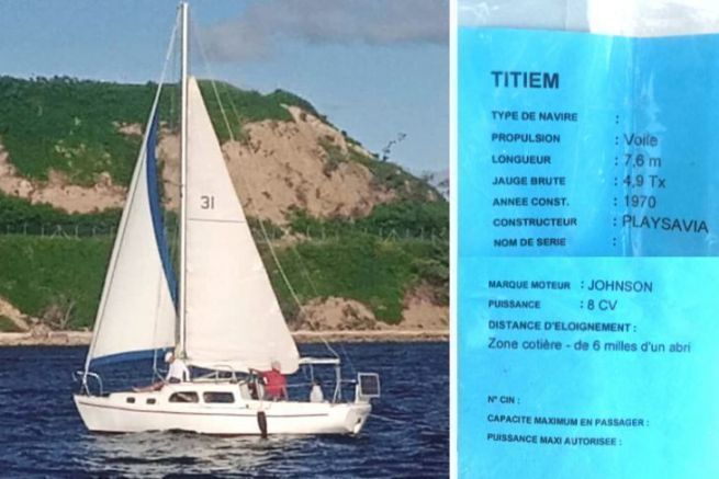 La barca a vela Titiem