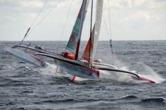 Prince of Brittany  la barca dello skipper Lionel Lemonchois, che ha scoperto nel 2012. A bordo ha vinto il Giro dell'Isola di Wight, ma ha anche subito un capovolgimento lo scorso gennaio. Sta per iniziare la Route du Rhum 2 014.