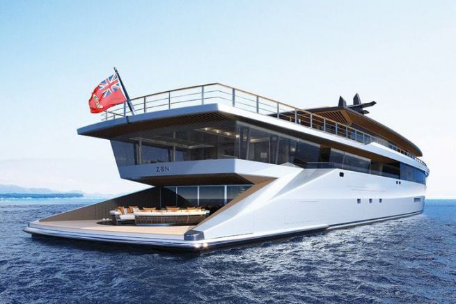 Zen, il superyacht dove lo spazio di vetro reinventa lo spazio Concetto di Zen, Sinot e Feadship