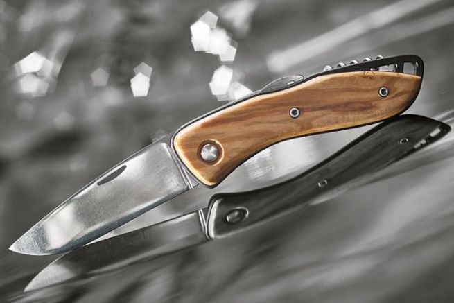 Il coltello Wichard  vestito in legno