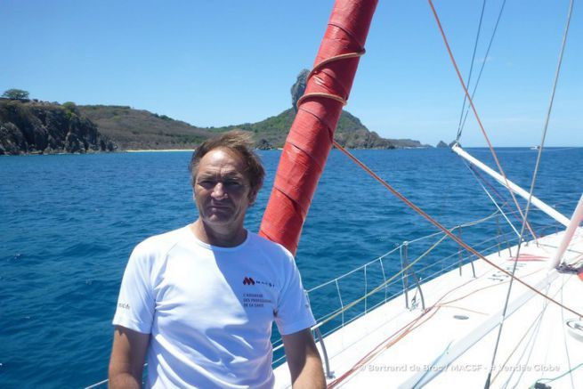 Un primo pensionamento ufficiale nel Globo della Vandea del 2016 Bertrand de Broc