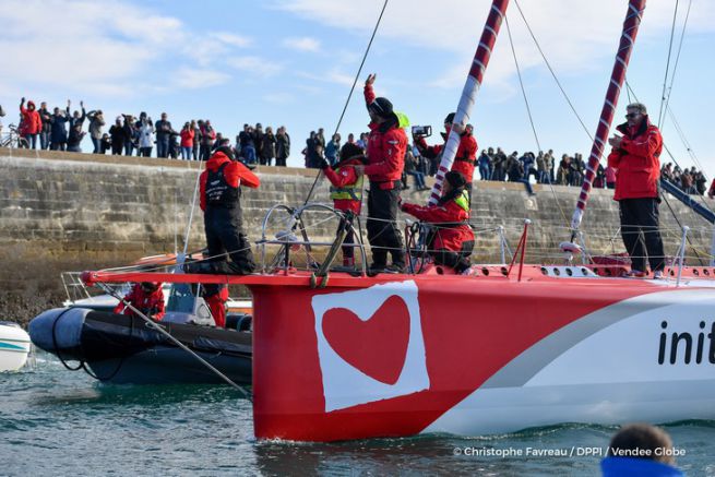 Missione compiuta per Tanguy de Lamotte nonostante il suo abbandono Tanguy de Lamotte torna a Les Sables d'Olonne su Initiatives-Coeur