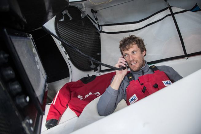 Paul Meilhat rende ufficiale in video il suo ritiro dal Vendée Globe 2016 Paul Meilhat