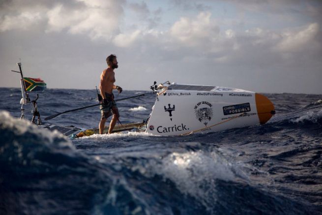 Chris Bertish, il primo uomo ad attraversare l'Atlantico in pagaia