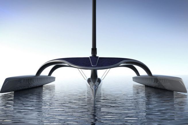 Un trimarano in grado di attraversare l'Atlantico senza equipaggio e in autonomia Il Mayflower