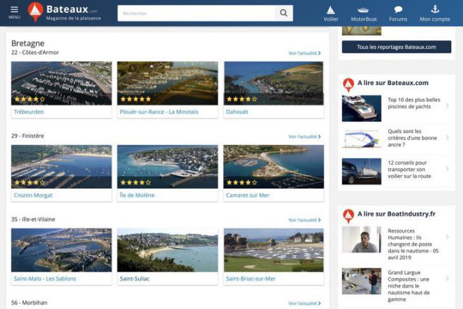 La guida ai 410 porti francesi è disponibile su Bateaux.com