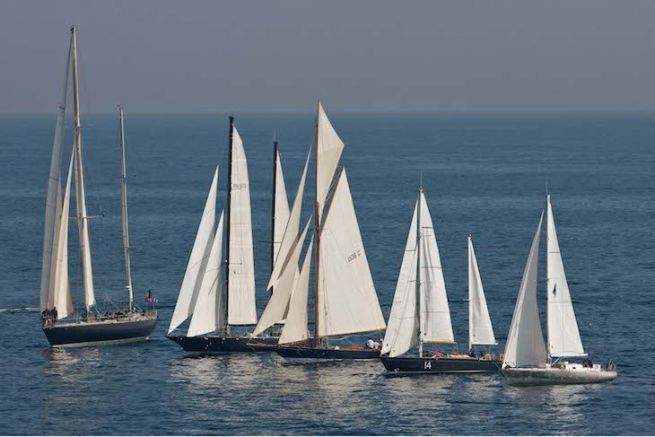 La flotta di Pen Duick a Les Voiles de Saint Tropez