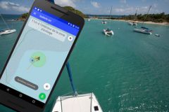L'applicazione SailGrib AA monitora il tuo ancoraggio