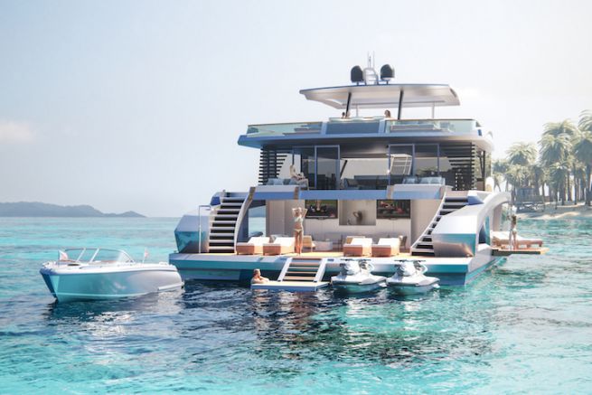 Oasis 80, un catamarano di supporto