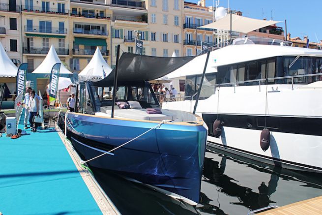 Prima presentazione di Fjord 44 sui pontili del Festival dello Yachting di Cannes