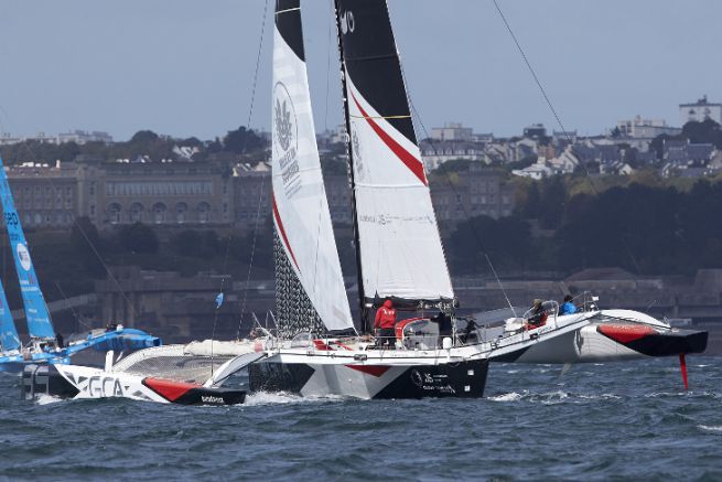 La nostra navigazione con Gilles Lamiré sul suo trimarano Multi50 Il trimarano del gruppo GCA al Gran Premio Multi50 di Brest