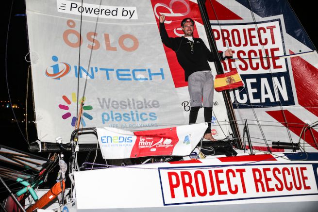 Axel Trhin vincitore della prima tappa della Mini Transat La Boulangre