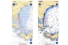 TZ iBoat offre la possibilit di visualizzare 2 tipi di grafici: Raster (sinistra) o vettoriali (destra)