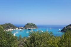 Baia di Meganisisis sull'isola di Paxos