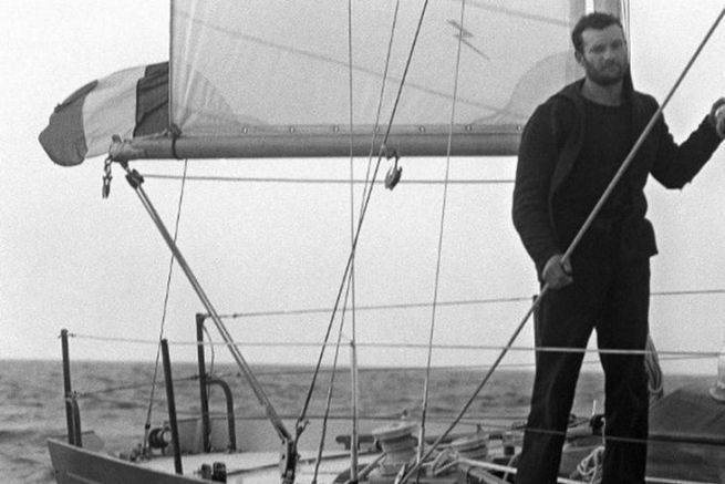 Arrivo di Eric Tabarly vincitore nel 1964