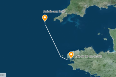 Navigazione dal porto di Brest a Scilly