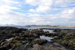 Baia di Sanna, Scozia, il luogo dell'incidente di navigazione di Art