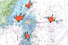 Navigazione vietata intorno a 4 isolotti di Lavezzi in Corsica In rosso, le aree chiuse alla navigazione