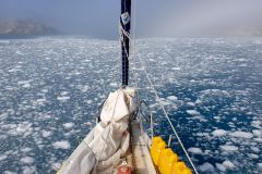 Navigare sull'Arthur sulla costa orientale della Groenlandia