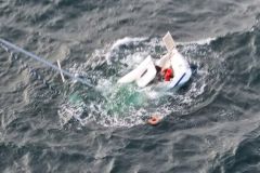Questa barca a vela di 7 metri è stata probabilmente affondata