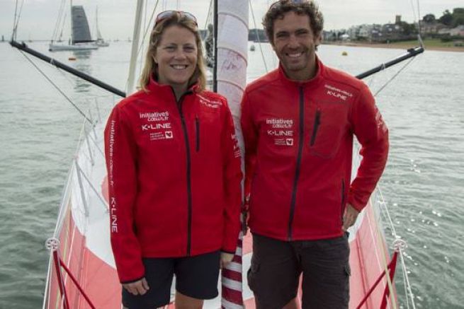 Samantha Davies e Tanguy de Lamotte