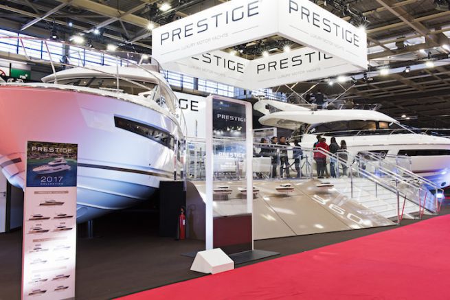 Lo stand della Prestige al Nautic 2016