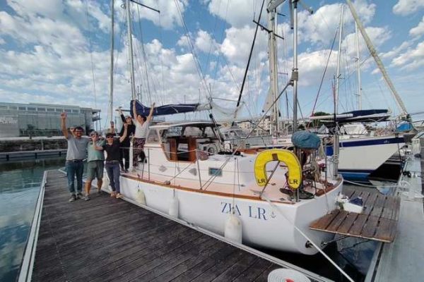 La barca dopo le riparazioni pi importanti