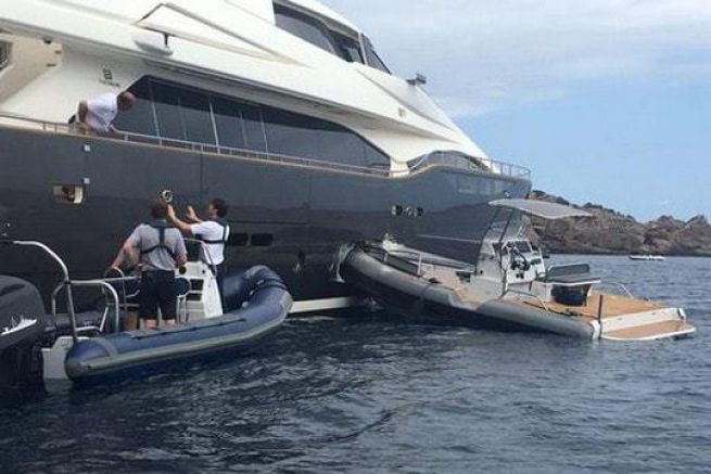 Crash di una gara d'appalto in un superyacht