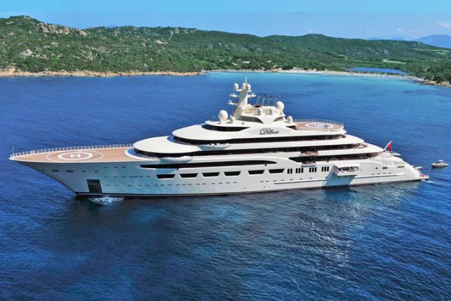 Il superyacht Dilbar, il pi grande yacht del mondo in volume