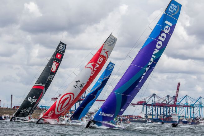 Inizio dell'11 tappa della Volvo Ocean Race 2018