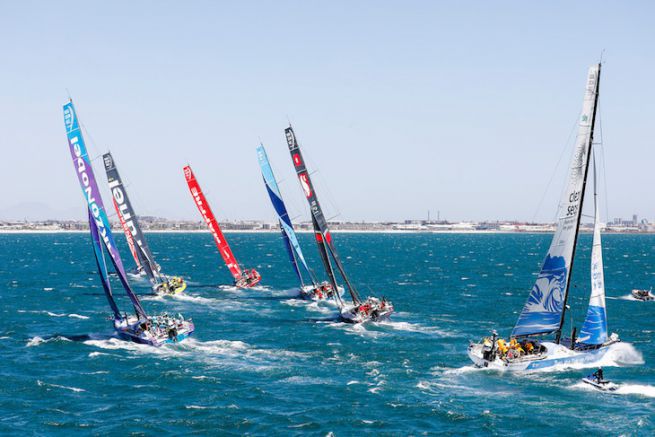 Inizio della 3a tappa della Volvo Ocean Race