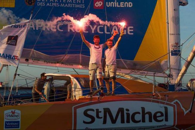 Jean-Pierre Dick e Yann Elis, vincitori dell'IMOCA 2017