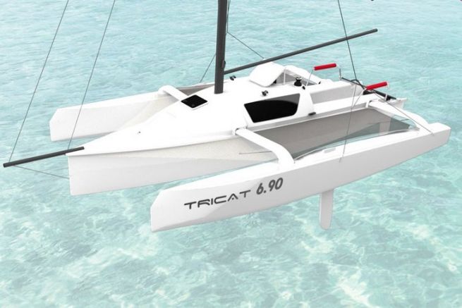 barca trimarano 6 metri