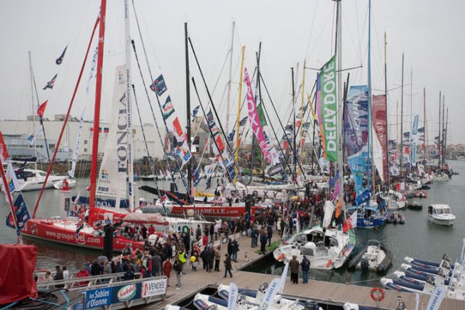 Pontone del Globo della Vandea a Les Sables-d'Olonne
